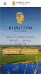 Mobile Screenshot of kingstonestatewines.com